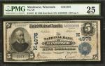 Manitowoc, Wisconsin. $5 1902 Date Back. Fr. 597. The NB. Charter #4975. PMG Very Fine 25.