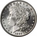 1885 Morgan Silver Dollar. MS-67 (PCGS). Gold Shield Holder.
