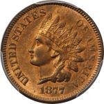 1877 Indian Cent. MS-65 RB (PCGS).