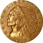 1908 Indian Half Eagle. MS-60 (PCGS). CAC--Gold Label. OGH--First Generation.
