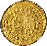 SPAIN. 8 Escudos, 1704-S P. Seville Mint. Philip V (1700-46). NGC EF-45.