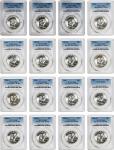 Lot of (32) Mint State 1954-Dated Franklin Half Dollars. (PCGS).