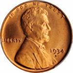1934-D Lincoln Cent. MS-67 RD (PCGS).
