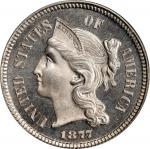1877 Nickel Three-Cent Piece. Proof-66 (PCGS). CAC. OGH.