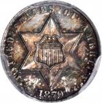 1870 Silver Three-Cent Piece. Proof-66 (PCGS).