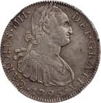 MEXICO. 8 Reales, 1795-Mo FM. Mexico City Mint. Charles IV. NGC EF Details--Cleaned.