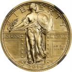 2016-W 100th Anniversary Standing Liberty Quarter. Gold. Specimen-70 (NGC).