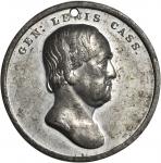 1848 Lewis Cass. DeWitt-LC 1848-4. White metal. 32.7 mm. Extremely Fine, pierced for suspension.