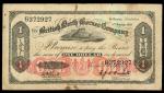 The British North Borneo Company, $1, 1.1.1936, serial number G372927, (Pick 28), Very Fine to Extre