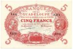 BANKNOTES，  紙鈔 ，  REST OF THE WORLD，  其他國家 ，  Guadeloupe， Banque de la Guadeloupe