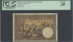 Banque du Congo Belge, 10 francs, 10th Sept. 1937, C547927, brown with market scene to obverse, sign