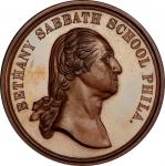 1883 Bethany Sabbath School medal by Charles E. Barber. Musante GW-982, Baker-375. Bronze. MS-67 (PC