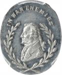 Undated (ca. 1865) In War Enemies - In Peace Friends Medalet. Musante GW-766, Baker-174. White Metal