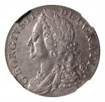 GREAT BRITAIN. Shilling, 1758. London Mint. George II. NGC AU-53.