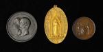 ARCHITECTURAL MEDALS. Belgium - France - Italy - Netherlands. Trio of Medals (3 Pieces), 1840-1855. 