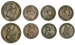 William IV (1830-37), Copper coins (4), Halfpenny, 1837 (BMC [Peck] 1465; S.3847); also, Farthings (