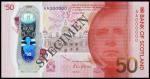 Bank of Scotland, £50, 1 June 2020, serial number TO BE CHOSEN BY SUCCESSFUL BIDDER, red, Sir Walter