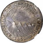 GUATEMALA. Central American Republic. 8 Reales, 1830-NG M. Nueva Guatemala Mint. NGC AU-55.