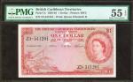 BRITISH CARIBBEAN TERRITORIES. Currency Board of the British Caribbean Territories. 1 Dollar, 1958-6