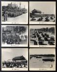 1952年国庆节大阅兵大型照片五枚及和平青年大联欢照片一枚，由北京电影製片厂拍摄. 品相中上.