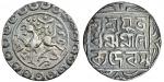 Tripura, Dharma Manikya (1714-? & 1728-29), Half-Tanka, 5.24g, Sk.1636, obverse as previous lot, rev