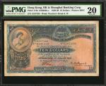 1929-30年香港上海汇丰银行拾圆。 HONG KONG. Hong Kong & Shanghai Banking Corporation. 10 Dollars, 1929-30. P-174b