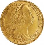 BRAZIL. 6400 Reis, 1762-R. Rio de Janeiro Mint. Jose I. PCGS MS-62.