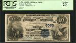 Oquawka, Illinois. $10 1882 Date Back. Fr. 545. The First NB. Charter #6086. PCGS Currency Very Fine