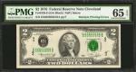 Fr. 1935-D. 1976 $2 Federal Reserve Note. Cleveland. PMG Gem Uncirculated 65 EPQ. Multiple Printing 