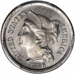 1886 Nickel Three-Cent Piece. Proof-67 (PCGS). CAC.