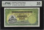 PALESTINE. Palestine Currency Board. 1 Pound, 1939. P-7c. PMG Choice Very Fine 35.