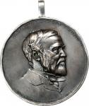 1909 Carnegie Hero Fund Medal. Silver. About Uncirculated, Mounted in a Bezel.