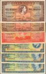 BERMUDA. Bermuda Government. 5 & 10 Shillings, 1 Pound, 1952 & 1957. P-16, 18a, 19b & 20. Very Fine.
