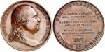 Louis XVIII (1814-1824). Médaille en bronze 1817, célébrant le départ de l’Uranie pour l’exploration