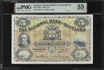 SCOTLAND. Lot of (2). National Bank of Scotland Limited. 5 Pounds, 1953-55. P-259d. PMG Extremely Fi