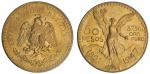Mexico. Estados Unidos. 50 Pesos, 1947. Centenario. Winged Victory. Fr.172, KM 481.PCGS MS 65.