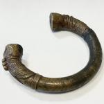 AFRICA: brass bracelet, Opitz pg.280 (plate), 92mm, with ornate engraved markings from the Bidda tri