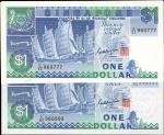 1987年新加坡货币发行局一圆 SINGAPORE. Board of Commissioners of Currency. 1 Dollar, ND (1987). P-18a. Choice Un