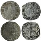 Elizabeth I (1558-1603), Shillings (2), first issue 1559-60, 5.81g, m.m. lis, crowned bust 2B left, 