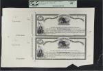 Uncut Pair of (2) Fr. Unlisted. Act of February 25, 1862 $10,000 Treasury Certificate of Deposit. PC