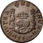 MEXICO. 2 Reales, 1750-Mo M. Mexico City Mint. Ferdinand VI. PCGS AU-55.