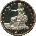 1883 Trade Dollar. Proof-66 Cameo (PCGS).