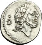 The Roman Republic, T. Cloelius.. AR Quinarius, 98 BC. Cr. 332/1a. B.2. 1.76 g.  15.5 mm.  极美