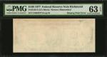 Fr. 2168-E. 1977 $100 Federal Reserve Note. Richmond. PMG Choice Uncirculated 63 EPQ. Missing Print 