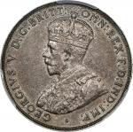 AUSTRALIA. Florin, 1922-(m). Melbourne Mint. George V. PCGS AU-55.