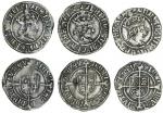 Henry VII (1485-1509), Halfgroats (3), Canterbury, King and Archbishop Warham jointly, type Va, 1.57