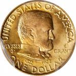 1922 Grant Memorial Gold Dollar. Star. MS-67 (PCGS). CAC.
