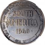 UNITED STATES OF AMERICA. Silver Dwight D. Eisenhower South America Appriciation Medal, 1960. Philad