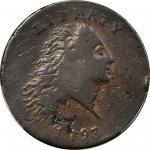 1793 Flowing Hair Cent. Chain Reverse. S-3. Rarity-3-. AMERICA, Without Periods. Fine-15 (PCGS).