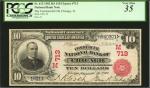 Chicago, Illinois. $10 1902 Red Seal. Fr. 613. The Commercial NB. Charter #713. PCGS Currency Very F